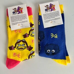 McDonald’s Peace Collective Adult Socks TWO PAIRS Unisex McHappy Day 2024